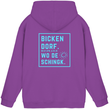Wo de Sonn schingk - Bickendorf Druck Rücken - Basic Unisex Hoodie