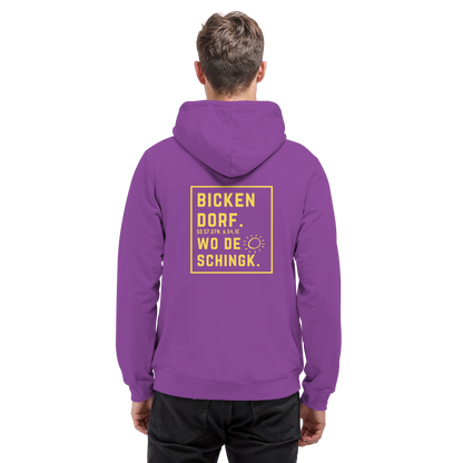 Wo de Sonn schingk - Bickendorf Druck Rücken - Basic Unisex Hoodie