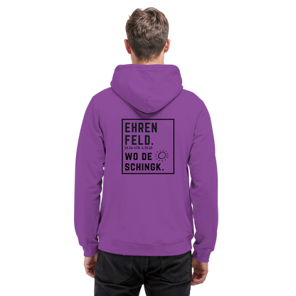 Wo de Sonn schingk - Ehrenfeld Druck Rücken - Basic Unisex Hoodie
