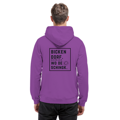 Wo de Sonn schingk - Bickendorf Druck Rücken - Basic Unisex Hoodie