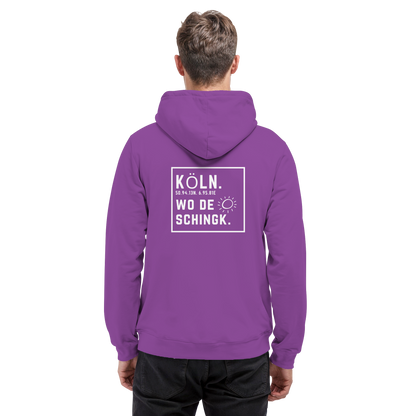 Wo de Sonn schingk - Köln Druck Rücken  - Basic Unisex Hoodie