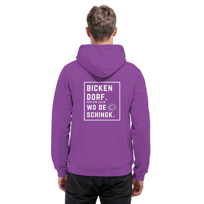 Wo de Sonn schingk - Bickendorf Druck Rücken - Basic Unisex Hoodie