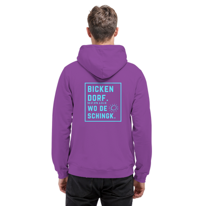 Wo de Sonn schingk - Bickendorf Druck Rücken - Basic Unisex Hoodie