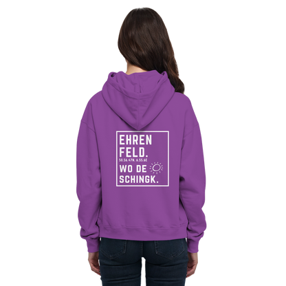 Wo de Sonn schingk - Ehrenfeld Druck Rücken  - Basic Unisex Hoodie
