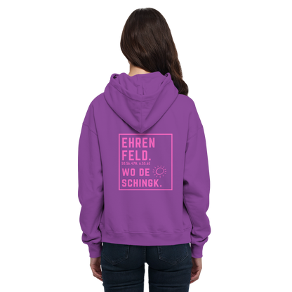 Wo de Sonn schingk - Ehrenfeld Druck Rücken  - Basic Unisex Hoodie