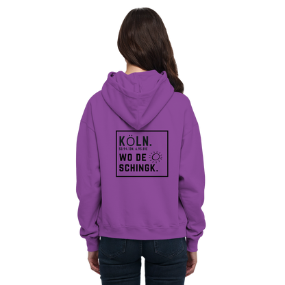Wo de Sonn schingk - Köln Druck Rücken  - Basic Unisex Hoodie