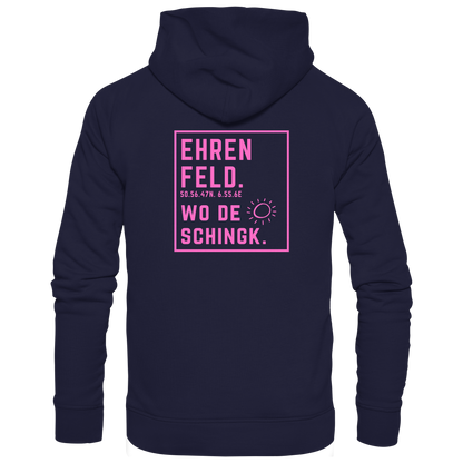 Wo de Sonn schingk - Ehrenfeld Druck Rücken  - Basic Unisex Hoodie