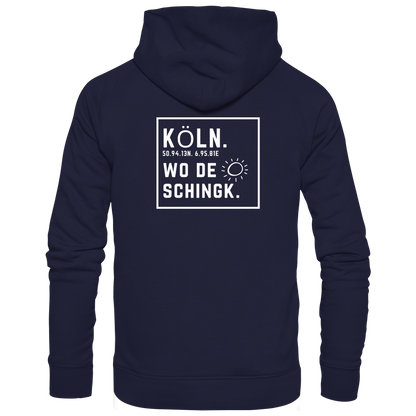 Wo de Sonn schingk - Köln Druck Rücken  - Basic Unisex Hoodie
