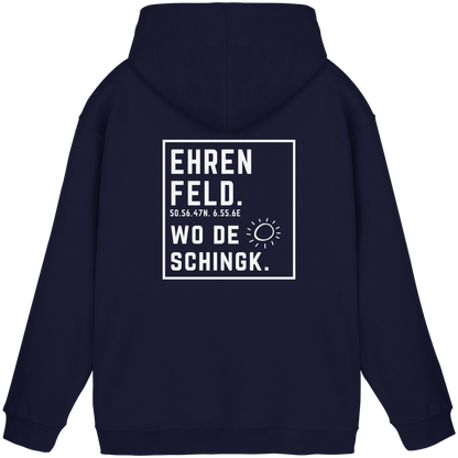 Wo de Sonn schingk - Ehrenfeld Druck Rücken  - Basic Unisex Hoodie