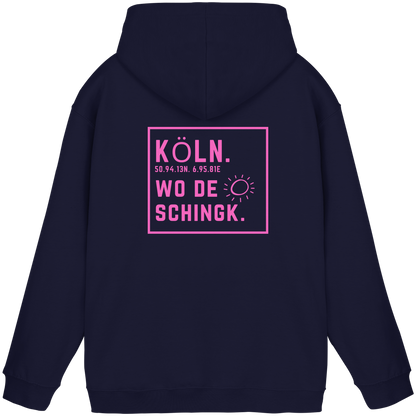 Wo de Sonn schingk - Köln Druck Rücken - Basic Unisex Hoodie