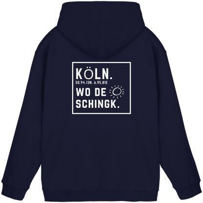 Wo de Sonn schingk - Köln Druck Rücken  - Basic Unisex Hoodie