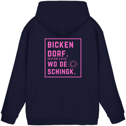 Wo de Sonn schingk - Bickendorf Druck Rücken - Basic Unisex Hoodie