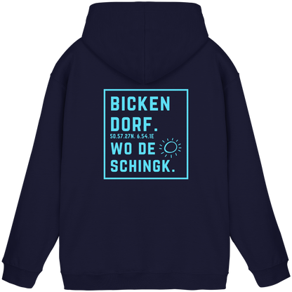 Wo de Sonn schingk - Bickendorf Druck Rücken - Basic Unisex Hoodie