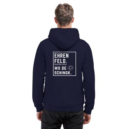 Wo de Sonn schingk - Ehrenfeld Druck Rücken  - Basic Unisex Hoodie