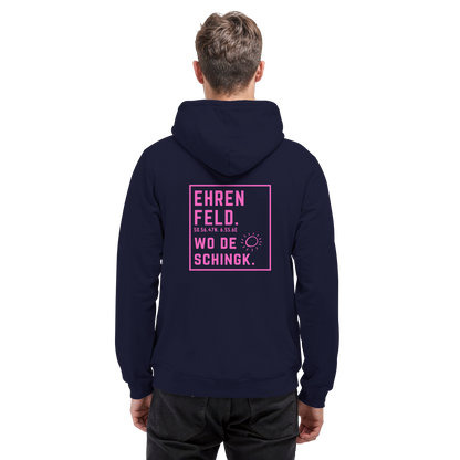 Wo de Sonn schingk - Ehrenfeld Druck Rücken  - Basic Unisex Hoodie