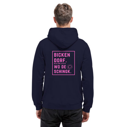 Wo de Sonn schingk - Bickendorf Druck Rücken - Basic Unisex Hoodie