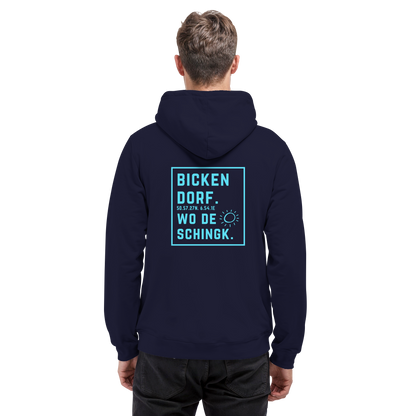 Wo de Sonn schingk - Bickendorf Druck Rücken - Basic Unisex Hoodie