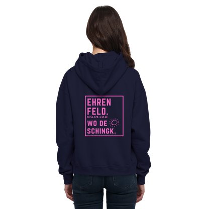 Wo de Sonn schingk - Ehrenfeld Druck Rücken  - Basic Unisex Hoodie