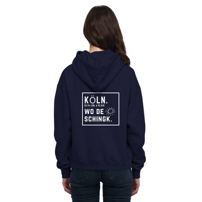 Wo de Sonn schingk - Köln Druck Rücken  - Basic Unisex Hoodie