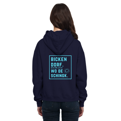 Wo de Sonn schingk - Bickendorf Druck Rücken - Basic Unisex Hoodie