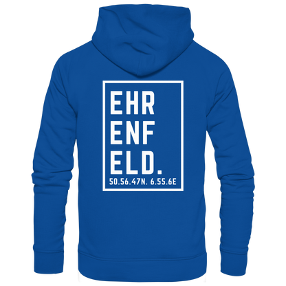 Ehrenfeld Koordinaten (großer Druck auf dem Rücken) - Basic Unisex Hoodie