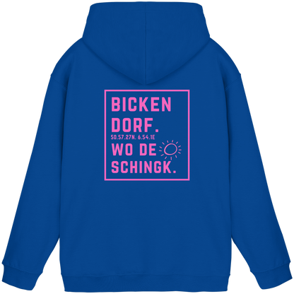 Wo de Sonn schingk - Bickendorf Druck Rücken - Basic Unisex Hoodie