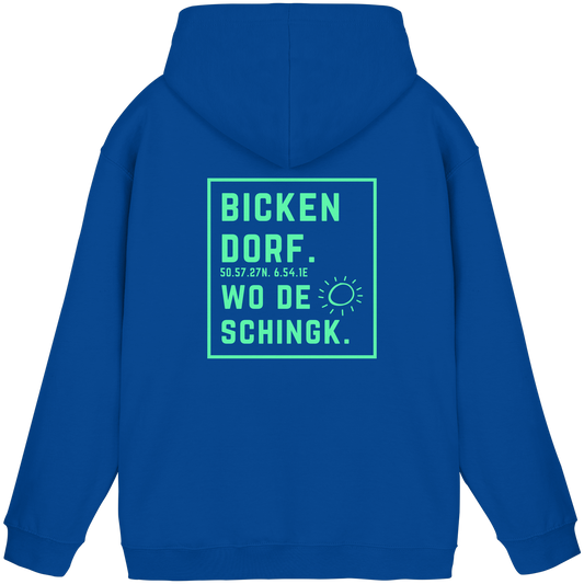Wo de Sonn schingk - Bickendorf Druck Rücken - Basic Unisex Hoodie