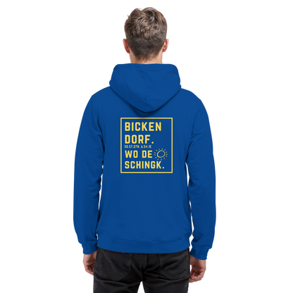 Wo de Sonn schingk - Bickendorf Druck Rücken - Basic Unisex Hoodie