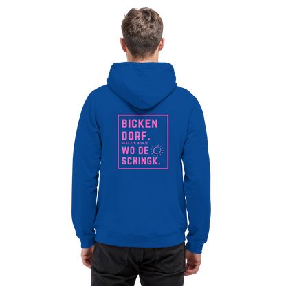 Wo de Sonn schingk - Bickendorf Druck Rücken - Basic Unisex Hoodie
