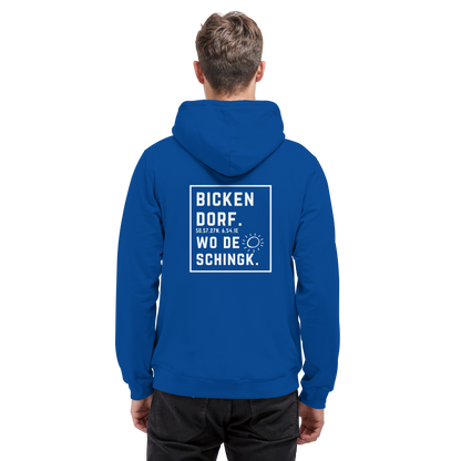 Wo de Sonn schingk - Bickendorf Druck Rücken - Basic Unisex Hoodie
