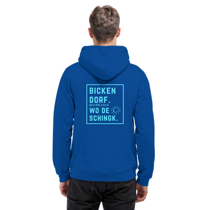 Wo de Sonn schingk - Bickendorf Druck Rücken - Basic Unisex Hoodie