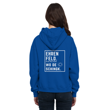 Wo de Sonn schingk - Ehrenfeld Druck Rücken  - Basic Unisex Hoodie