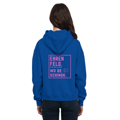 Wo de Sonn schingk - Ehrenfeld Druck Rücken  - Basic Unisex Hoodie