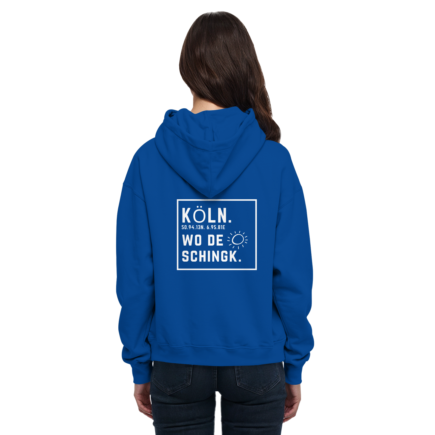 Wo de Sonn schingk - Köln Druck Rücken  - Basic Unisex Hoodie