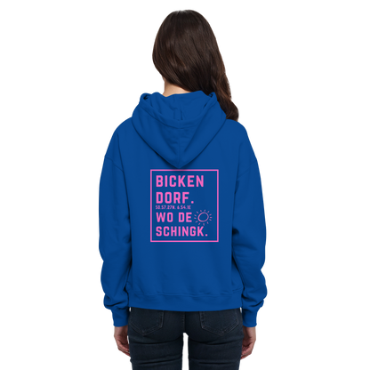 Wo de Sonn schingk - Bickendorf Druck Rücken - Basic Unisex Hoodie