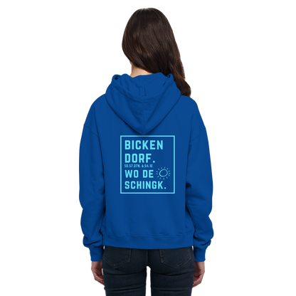 Wo de Sonn schingk - Bickendorf Druck Rücken - Basic Unisex Hoodie