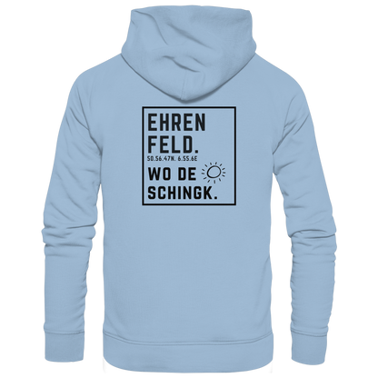 Wo de Sonn schingk - Ehrenfeld Druck Rücken - Basic Unisex Hoodie