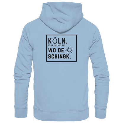 Wo de Sonn schingk - Köln Druck Rücken  - Basic Unisex Hoodie