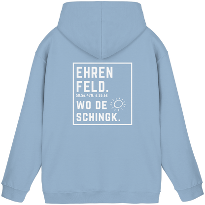 Wo de Sonn schingk - Ehrenfeld Druck Rücken  - Basic Unisex Hoodie
