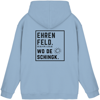 Wo de Sonn schingk - Ehrenfeld Druck Rücken - Basic Unisex Hoodie