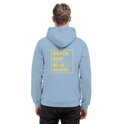 Wo de Sonn schingk - Bickendorf Druck Rücken - Basic Unisex Hoodie