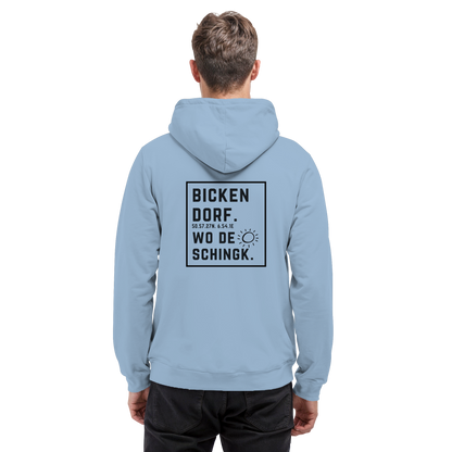 Wo de Sonn schingk - Bickendorf Druck Rücken - Basic Unisex Hoodie