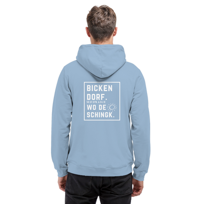 Wo de Sonn schingk - Bickendorf Druck Rücken - Basic Unisex Hoodie