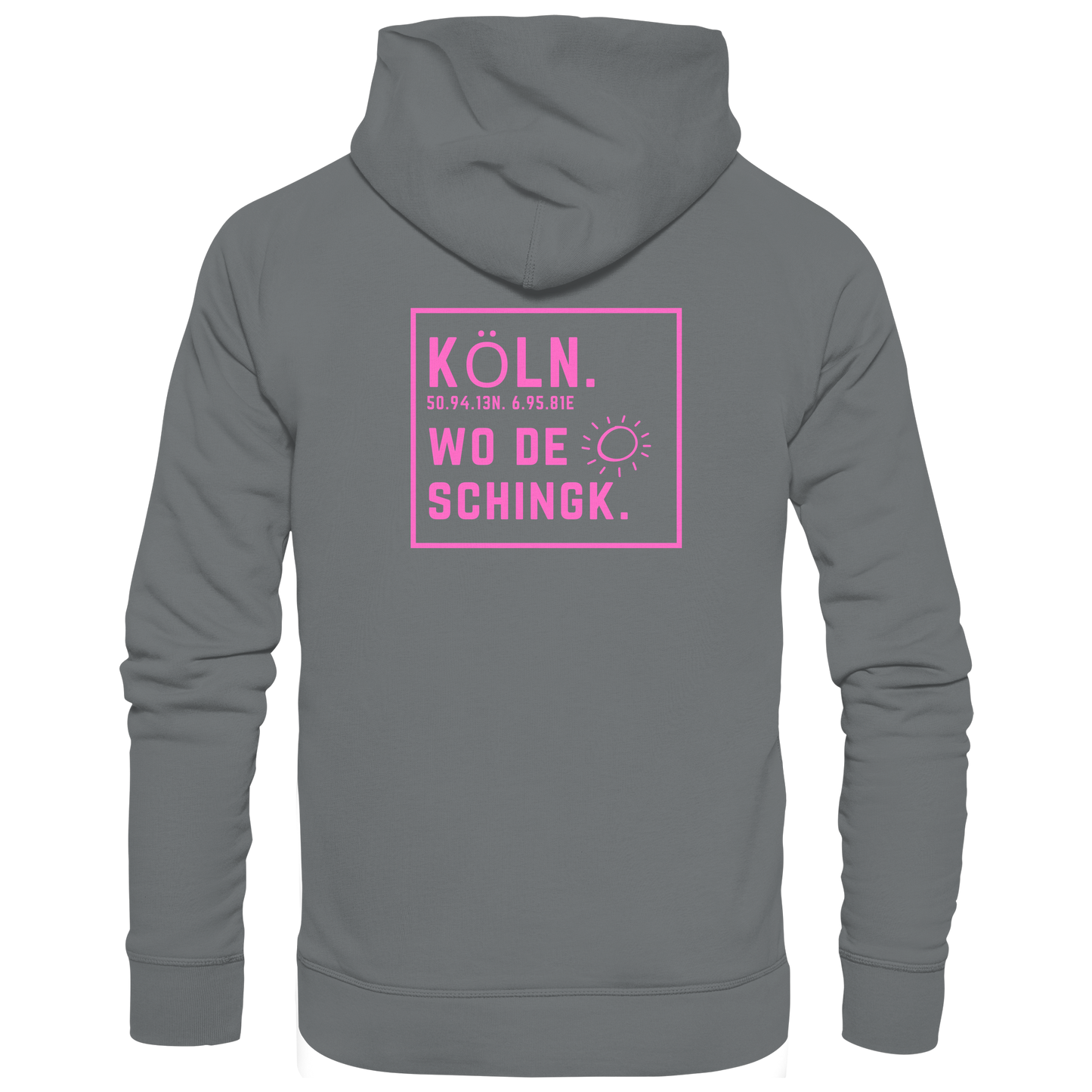 Wo de Sonn schingk - Köln Druck Rücken - Basic Unisex Hoodie