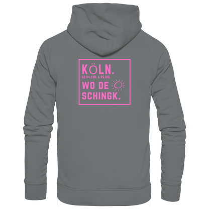 Wo de Sonn schingk - Köln Druck Rücken - Basic Unisex Hoodie