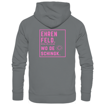 Wo de Sonn schingk - Ehrenfeld Druck Rücken  - Basic Unisex Hoodie