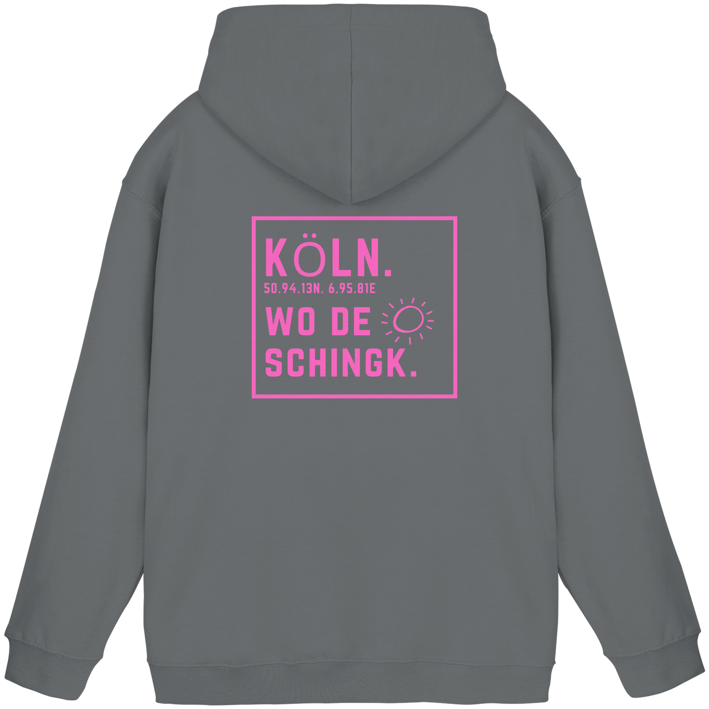 Wo de Sonn schingk - Köln Druck Rücken - Basic Unisex Hoodie
