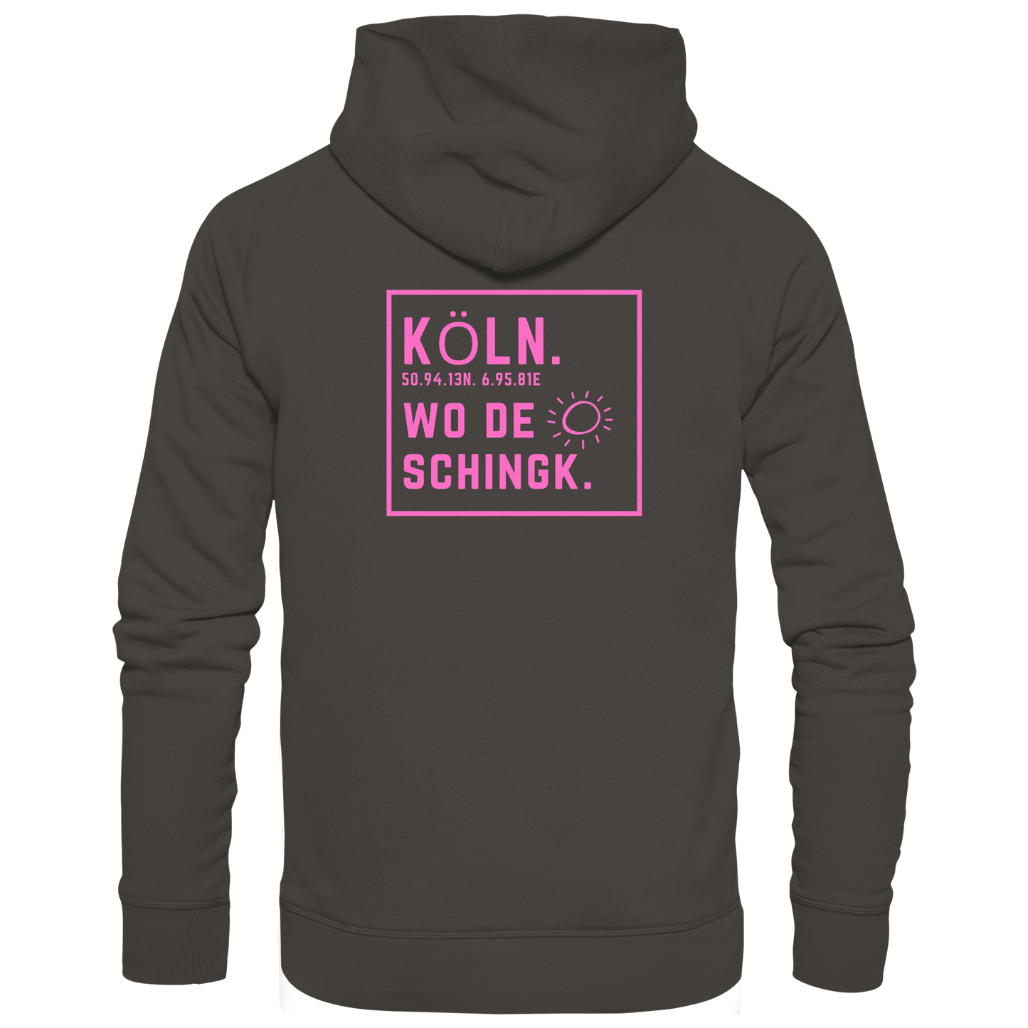 Wo de Sonn schingk - Köln Druck Rücken - Basic Unisex Hoodie