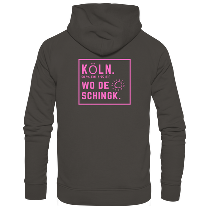 Wo de Sonn schingk - Köln Druck Rücken - Basic Unisex Hoodie
