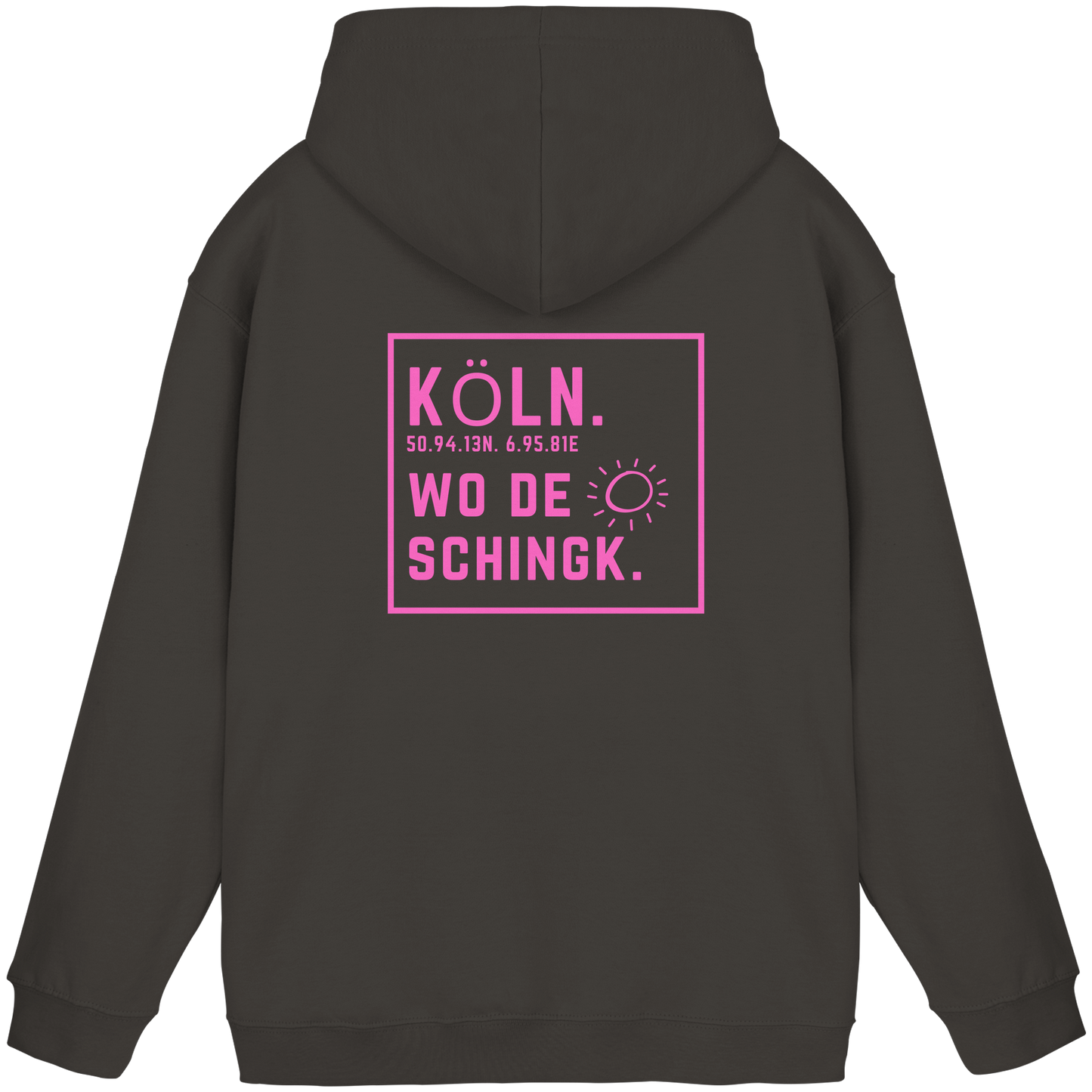 Wo de Sonn schingk - Köln Druck Rücken - Basic Unisex Hoodie